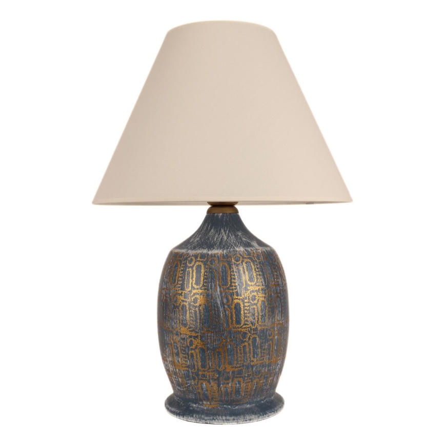 Stolná lampa 1xE27/40W/230V modrá/zlatá