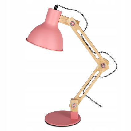 Stolná lampa 1xE27/40W/230V ružová