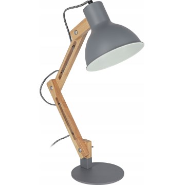 Stolná lampa 1xE27/40W/230V sivá