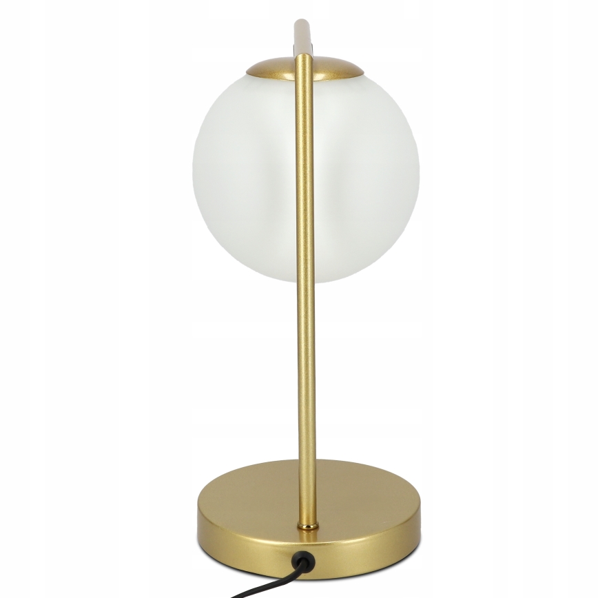 Stolná lampa 1xE27/40W/230V zlatá/biela