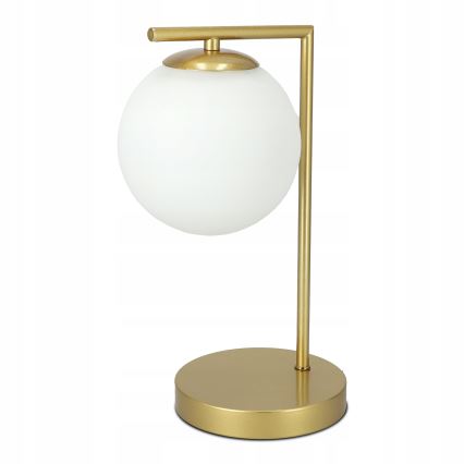 Stolná lampa 1xE27/40W/230V zlatá/biela