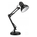 Stolná lampa 2 v 1 so svorkou, 1×E27/60W/230V, čierna