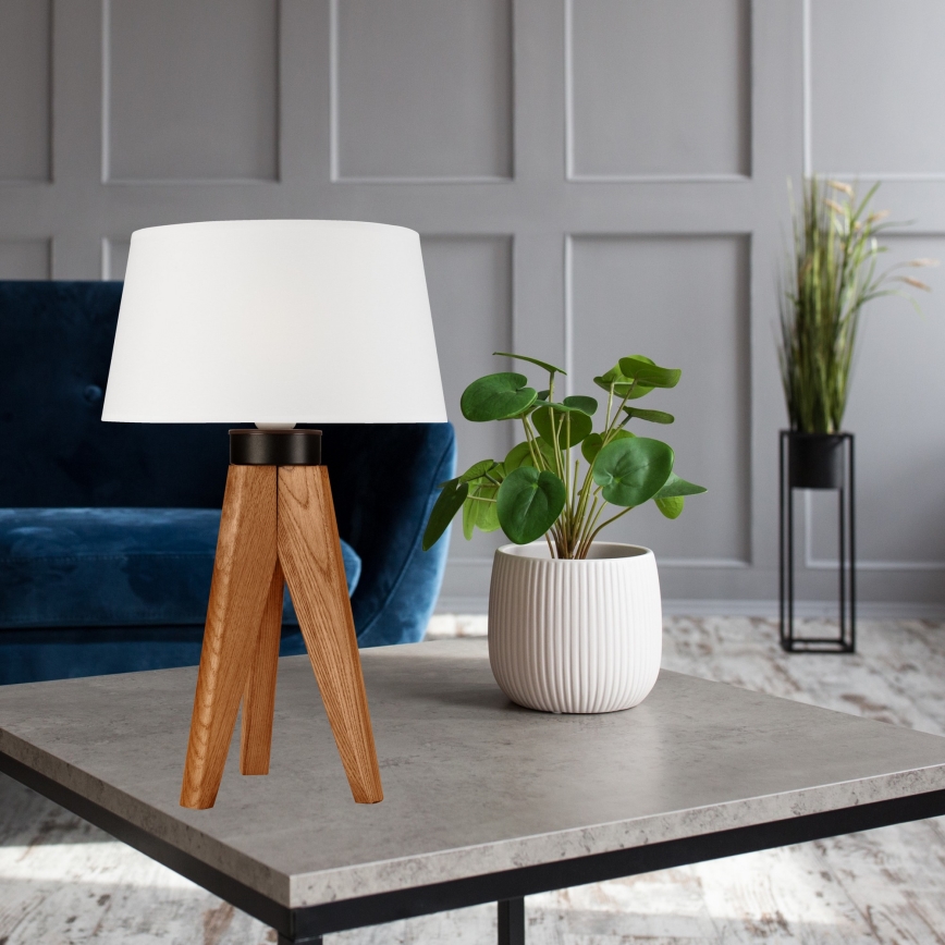 Stolná lampa AIDA 1xE27/60W/230V dub