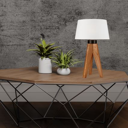 Stolná lampa AIDA 1xE27/60W/230V dub
