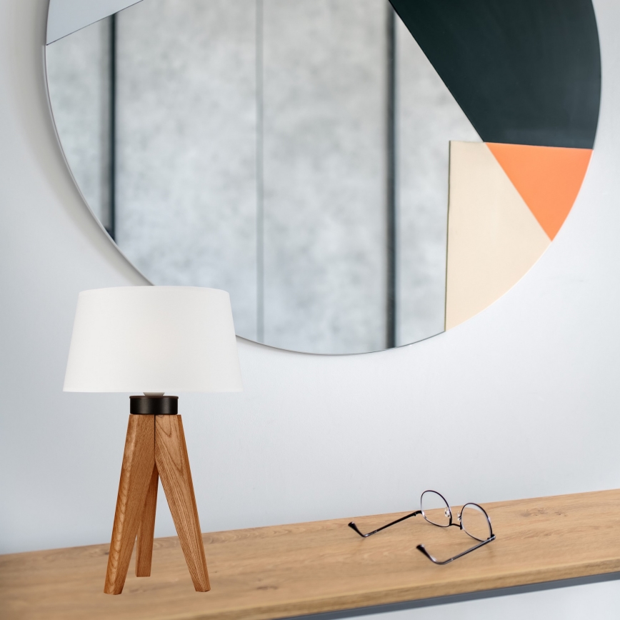 Stolná lampa AIDA 1xE27/60W/230V dub