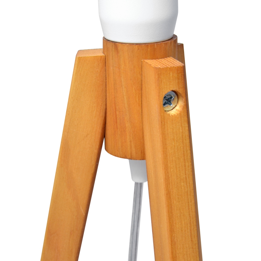 Stolná lampa ALBA 1xE27/15W/230V biela/zlatá/dub