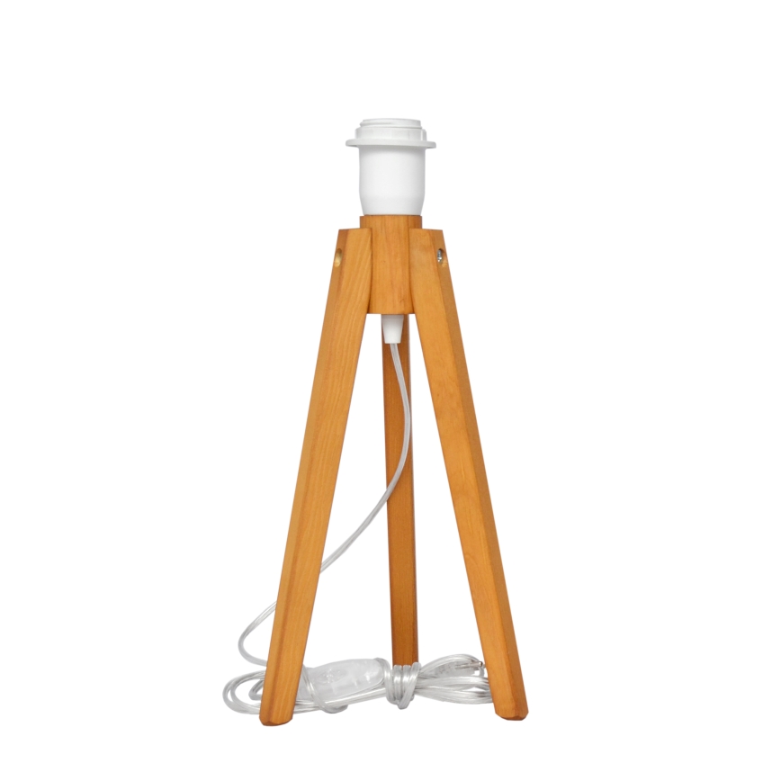 Stolná lampa ALBA 1xE27/15W/230V biela/zlatá/dub