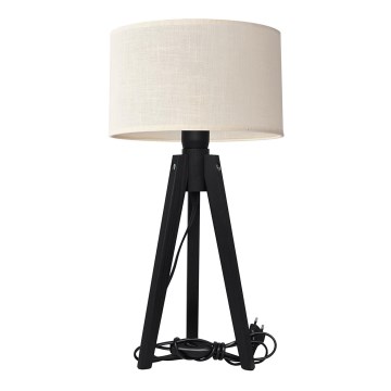 Stolná lampa ALBA 1xE27/15W/230V krémová/borovica