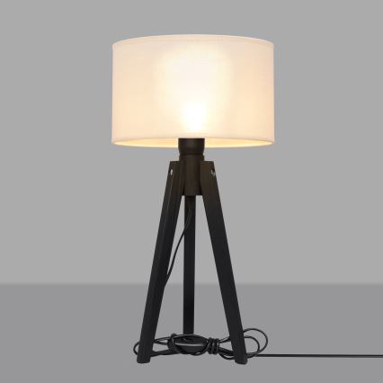 Stolná lampa ALBA 1xE27/15W/230V krémová/borovica