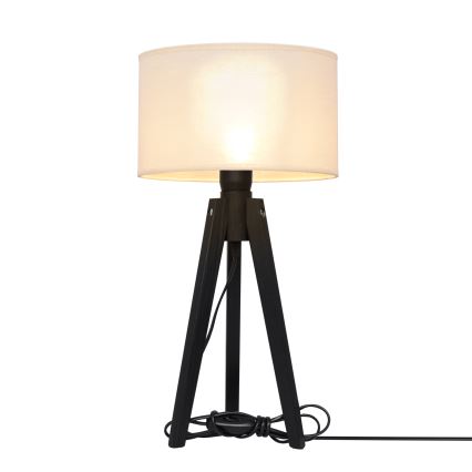 Stolná lampa ALBA 1xE27/15W/230V krémová/borovica