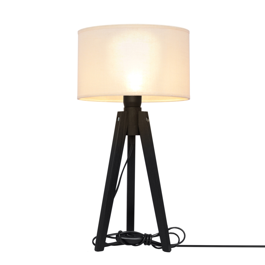 Stolná lampa ALBA 1xE27/15W/230V krémová/borovica