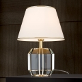 Stolná lampa ALEXIS 1xE27/60W/230V krémová/zlatá/číra