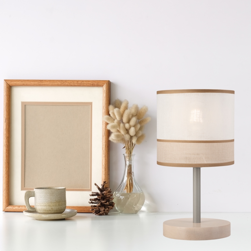 Stolná lampa ANDREA 1xE27/60W/230V buk