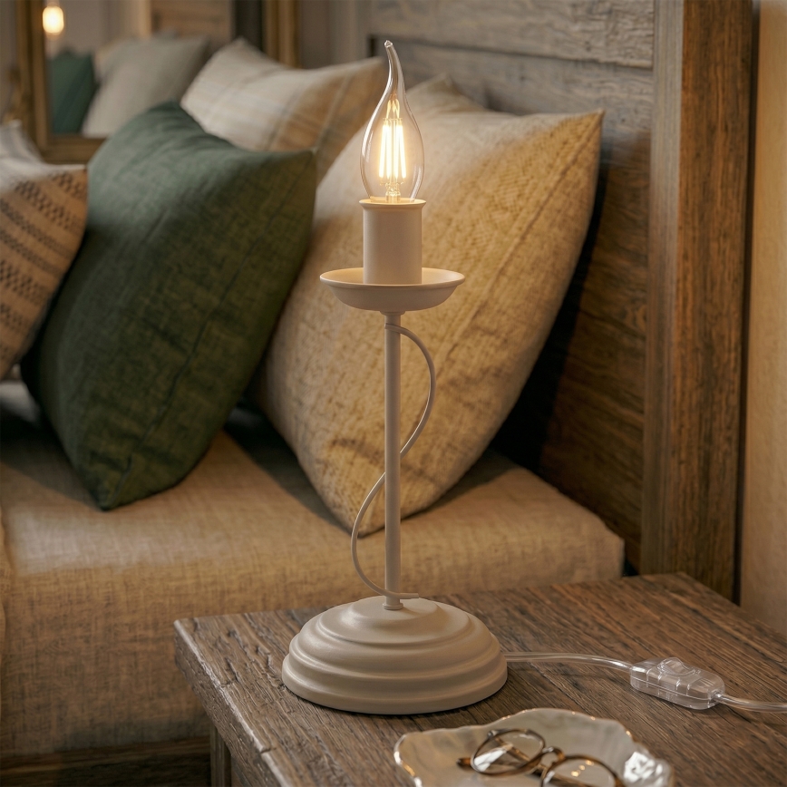 Stolná lampa ANTON 1xE14/60W/230V béžová