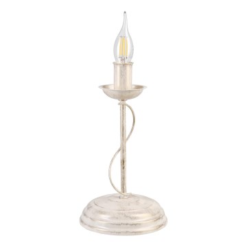 Stolná lampa ANTON 1xE14/60W/230V biela patina