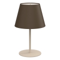 Stolná lampa ARDEN 1xE27/15W/230V béžová/hnedá