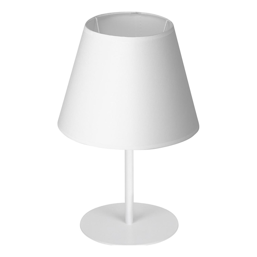 Stolná lampa ARDEN 1xE27/60W/230V pr. 20 cm biela