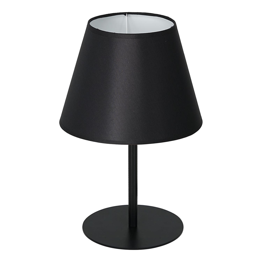 Stolná lampa ARDEN 1xE27/60W/230V pr. 20 cm čierna/biela