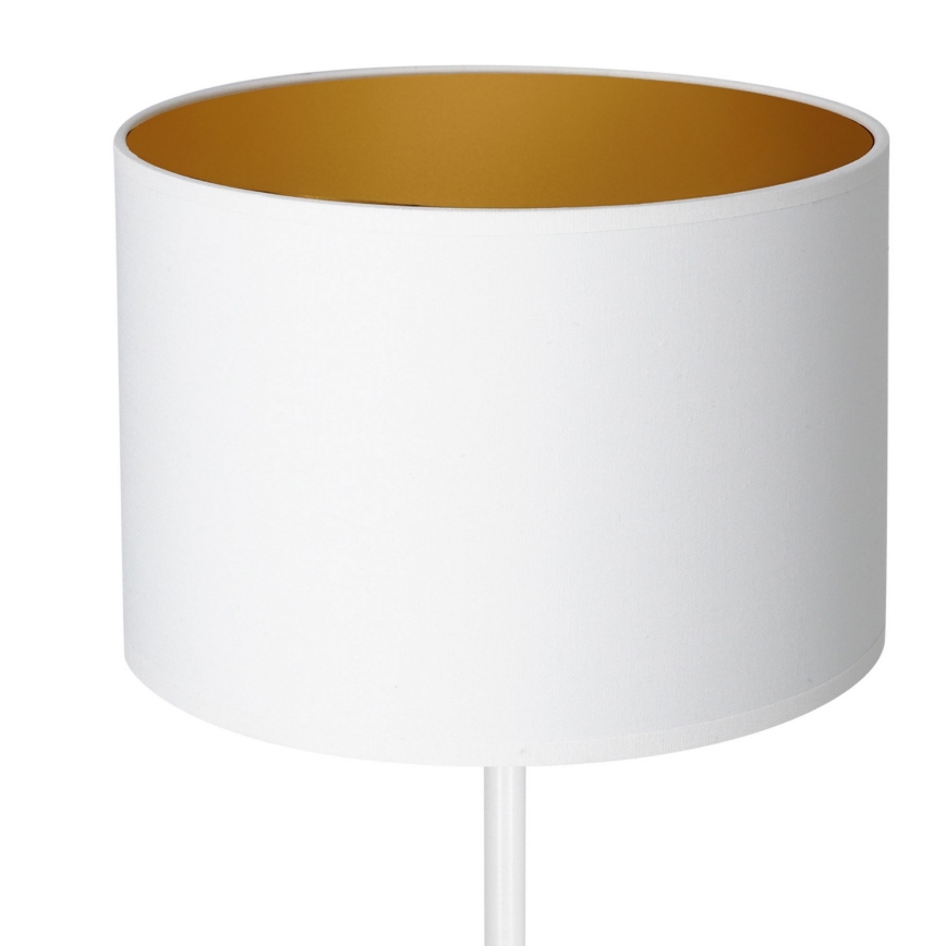 Stolná lampa ARDEN 1xE27/60W/230V pr. 25 cm biela/zlatá