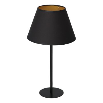 Stolná lampa ARDEN 1xE27/60W/230V pr. 30 cm čierna/zlatá