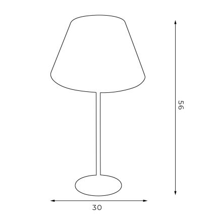 Stolná lampa ARDEN 1xE27/60W/230V pr. 30 cm zelená/zlatá