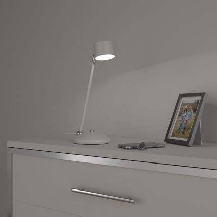 Stolná lampa ARENA 1xGX53/11W/230V biela/lesklý chróm