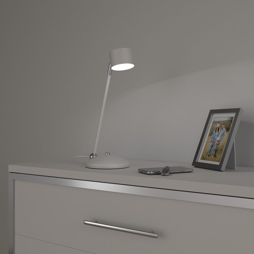Stolná lampa ARENA 1xGX53/11W/230V biela/lesklý chróm