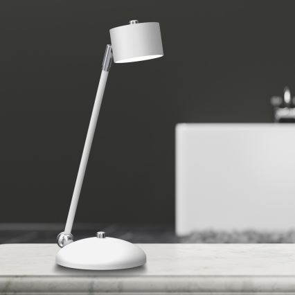 Stolná lampa ARENA 1xGX53/11W/230V biela/lesklý chróm