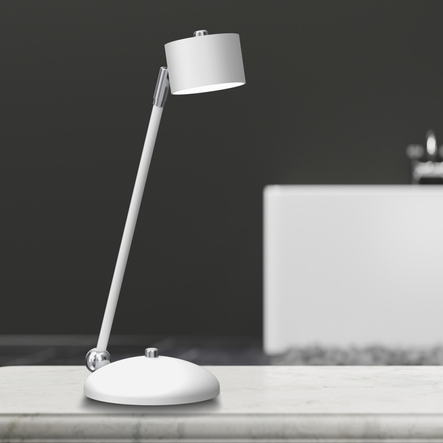 Stolná lampa ARENA 1xGX53/11W/230V biela/lesklý chróm