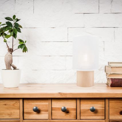 Stolná lampa ARI TABLE 1xE27/60W/230V biela/buk