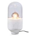 Stolná lampa ASEL 1xE27/25W/230V mramor biela