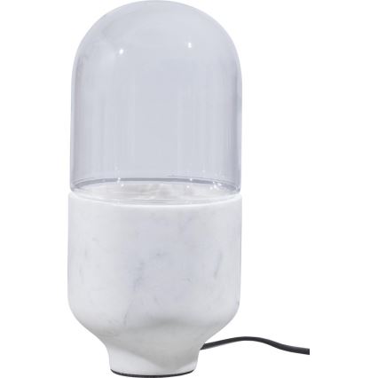 Stolná lampa ASEL 1xE27/25W/230V mramor biela