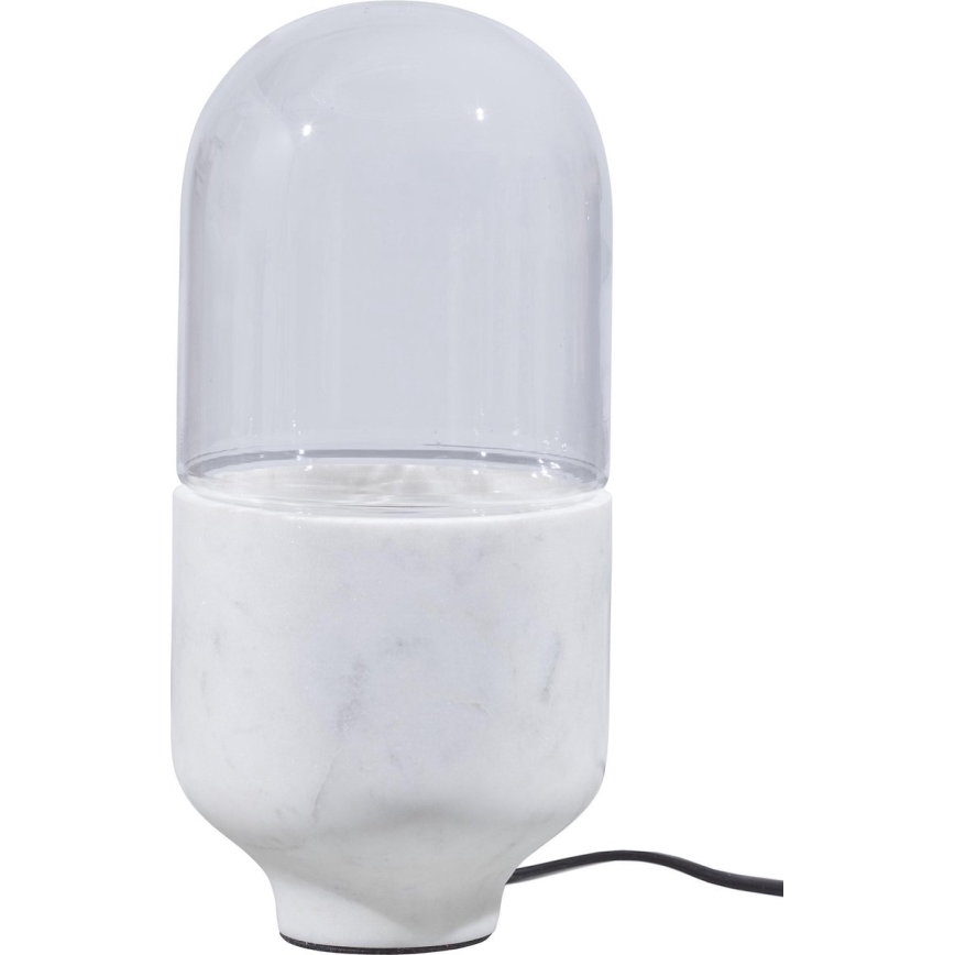 Stolná lampa ASEL 1xE27/25W/230V mramor biela