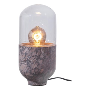 Stolná lampa ASEL 1xE27/25W/230V mramor šedá/hnedá