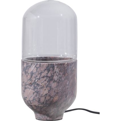 Stolná lampa ASEL 1xE27/25W/230V mramor šedá/hnedá