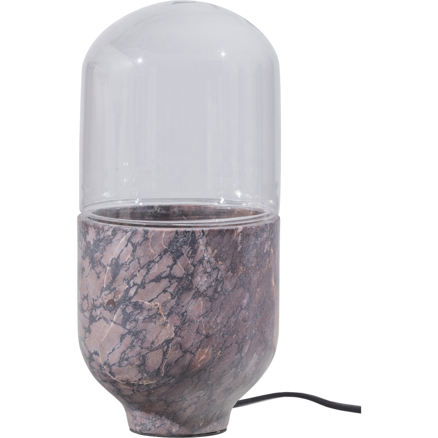 Stolná lampa ASEL 1xE27/25W/230V mramor šedá/hnedá