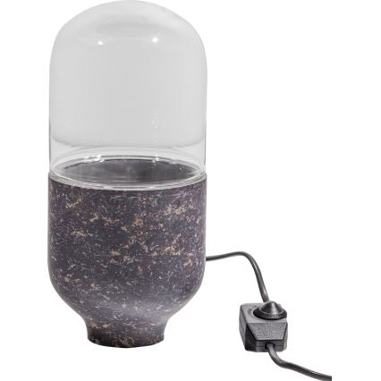 Stolná lampa ASEL 1xE27/25W/230V mramor šedá/hnedá