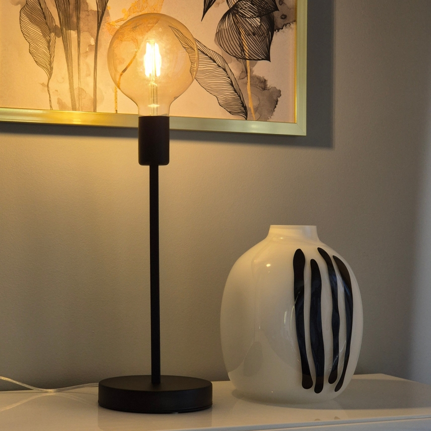 Stolná lampa ASTRID 1xE27/60W/230V matná čierna