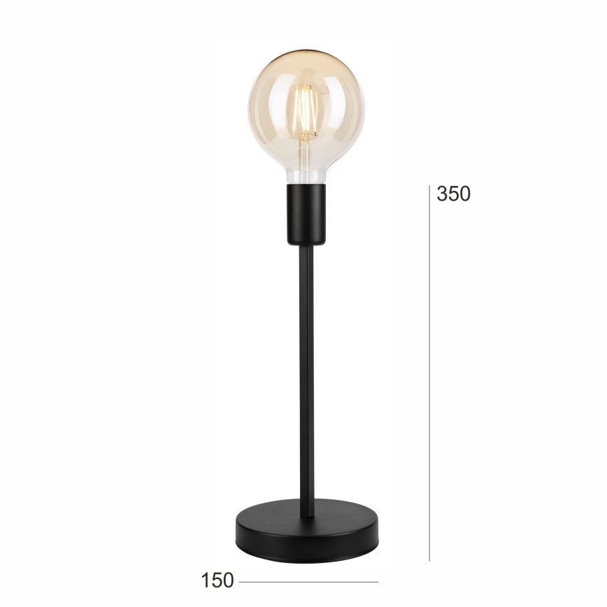 Stolná lampa ASTRID 1xE27/60W/230V matná čierna