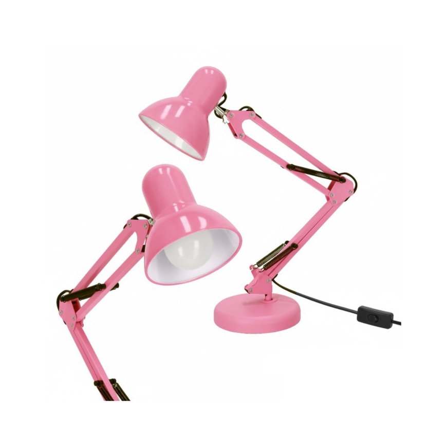 Stolná lampa AURIQ 1xE27/60W/230V ružová