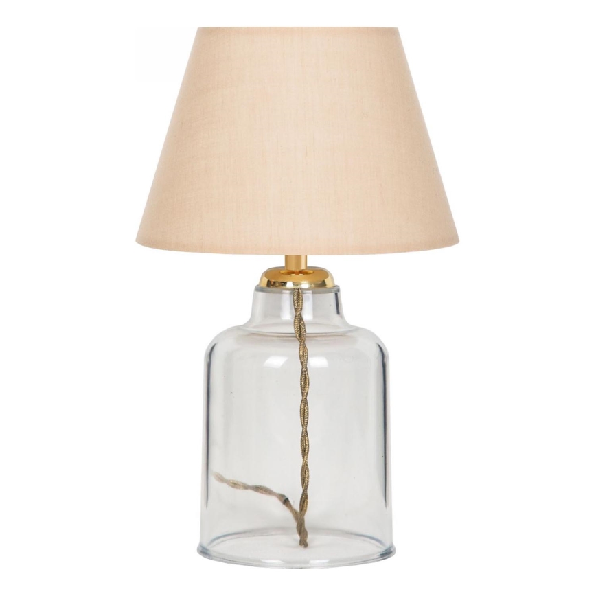 Stolná lampa AYD 1xE27/40W/230V béžová/číra