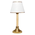Stolná lampa AYD 1xE27/40W/230V biela/zlatá
