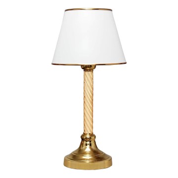 Stolná lampa AYD 1xE27/40W/230V biela/zlatá