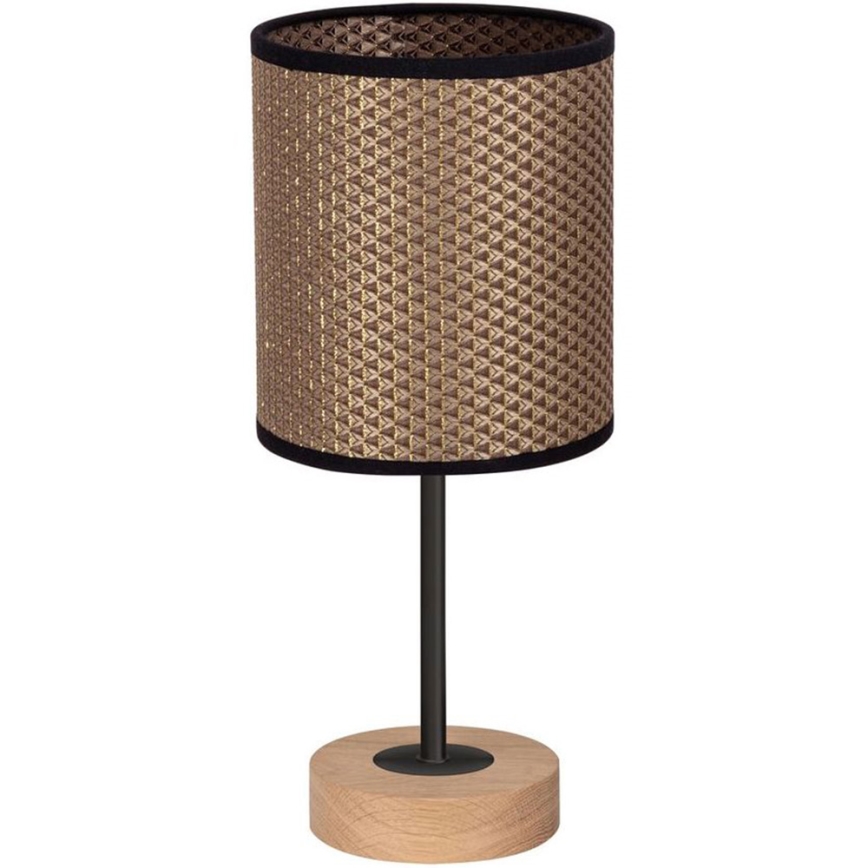 Stolná lampa BENITA 1xE27/60W/230V 30 cm hnedá/dub