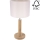 Stolná lampa BENITA 1xE27/60W/230V 48 cm krémová/dub – FSC certifikované