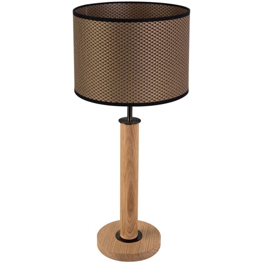 Stolná lampa BENITA 1xE27/60W/230V 61 cm hnedá/dub