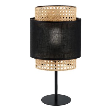 Stolná lampa BOHO 1xE27/15W/230V čierna/ratan