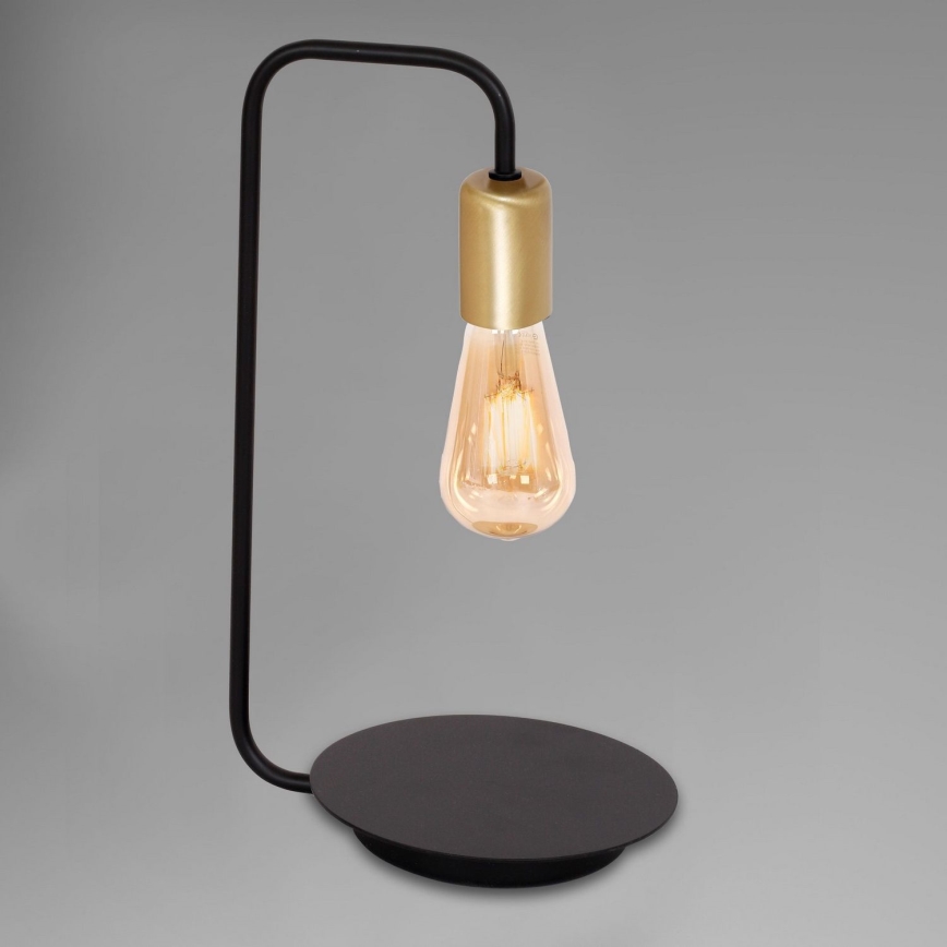 Stolná lampa BRENDA 1xE27/60W/230V čierna/zlatá