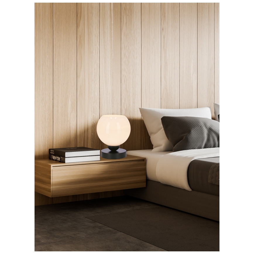 Stolná lampa CALDERA 1xE27/60W/230V čierna