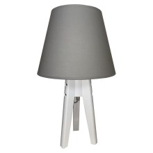 Stolná lampa CONE 1xE27/60W/230V biela/šedá